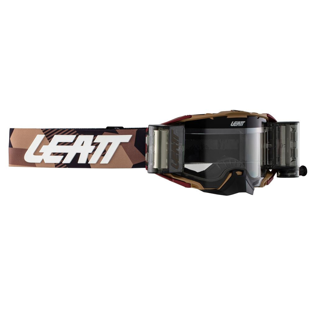 Leatt 2024 Goggles Velocity 6.5 Roll-Off Rubystone - Clear Lens